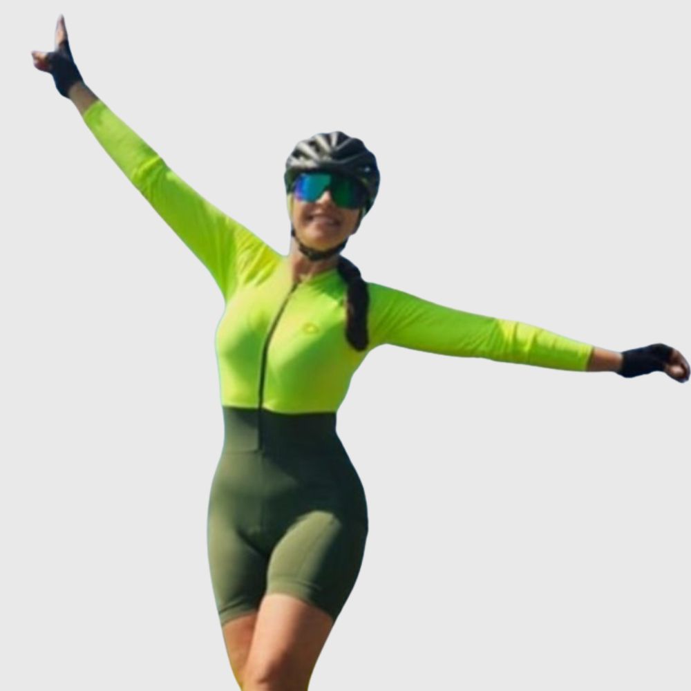 Macaquinho Verde Flúor com Verde Militar