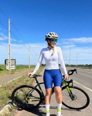 Bretelle Ciclismo Short Azul Royal Escuro